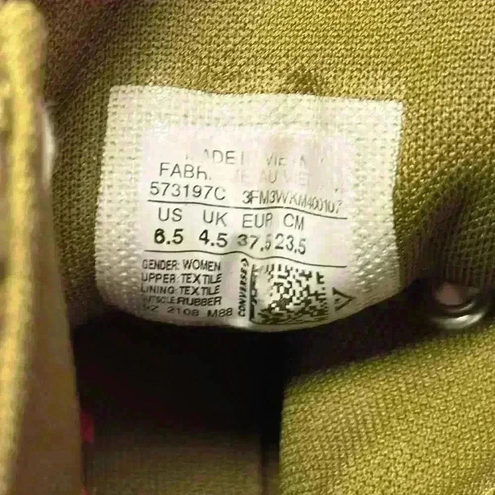 Converse Run Star Hike High Women's Fur Green Moss Lace Up 573197C Size 6.5 - Picture 9 of 15